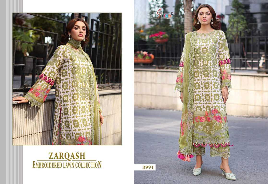 Shree Fabs Zarqash Embroidered Lawn Collection Chiffon Cotton Salwar Suit Catalog 6 Pcs (13) Shree Fabs Zarqash Embroidered Lawn Collection Chiffon Cotton Salwar Suit Catalog 6 Pcs - Image 14