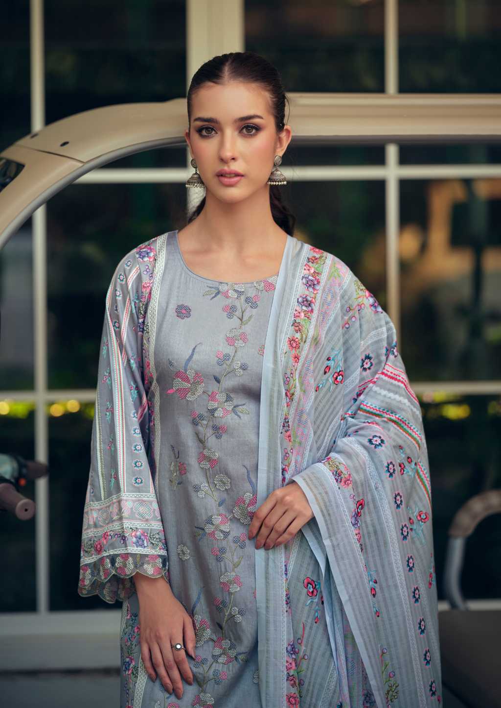 The Heritage Shop Mazda Satin Salwar Suit Catalog 4 Pcs (2) The Heritage Shop Mazda Satin Salwar Suit Catalog 4 Pcs - Image 3