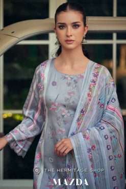 The Heritage Shop Mazda Satin Salwar Suit Catalog 4 Pcs