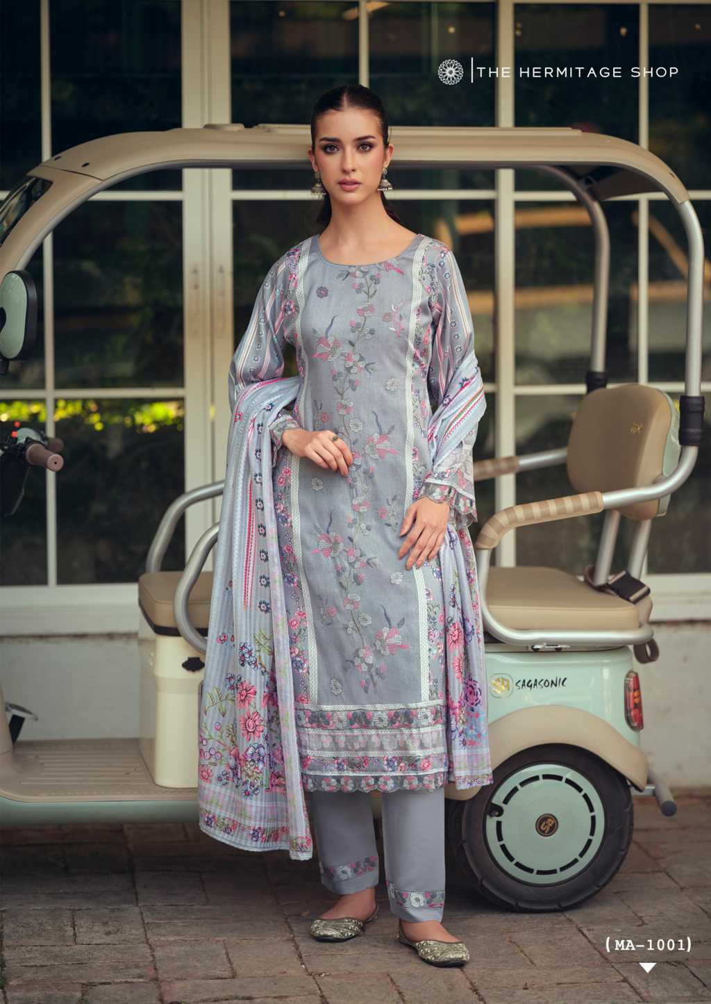 The Heritage Shop Mazda Satin Salwar Suit Catalog 4 Pcs (4) The Heritage Shop Mazda Satin Salwar Suit Catalog 4 Pcs - Image 5