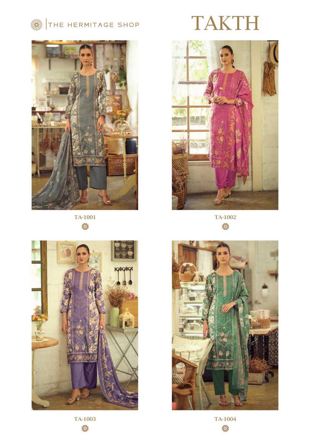 The Heritage Shop Takht Cotton Salwar Suit Catalog 4 Pcs - Image 13
