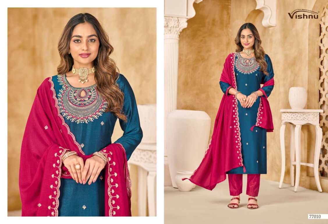 Vishnu Nazariya Silk Salwar Suit Catalog 12 Pcs (1) Vishnu Nazariya Silk Salwar Suit Catalog 12 Pcs - Image 2