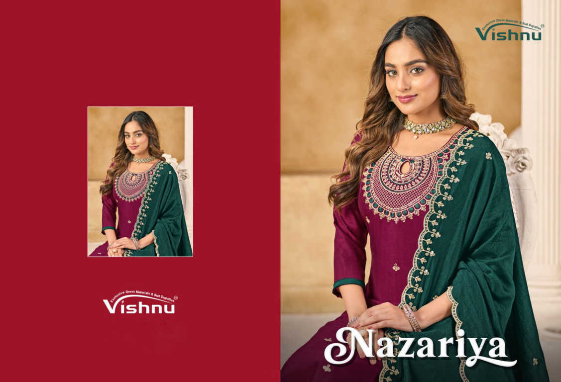 Vishnu Nazariya Silk Salwar Suit Catalog 12 Pcs (10) Vishnu Nazariya Silk Salwar Suit Catalog 12 Pcs - Image 11
