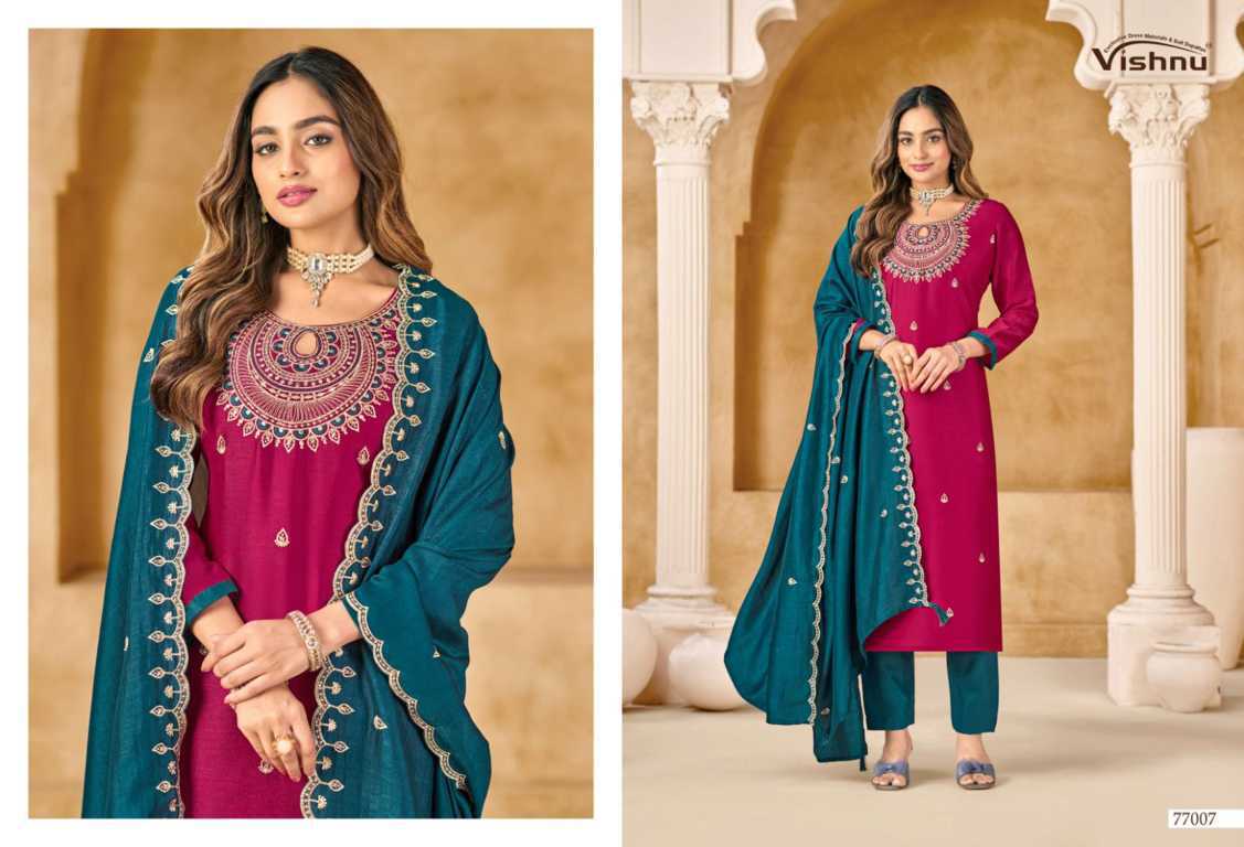Vishnu Nazariya Silk Salwar Suit Catalog 12 Pcs (4) Vishnu Nazariya Silk Salwar Suit Catalog 12 Pcs - Image 5