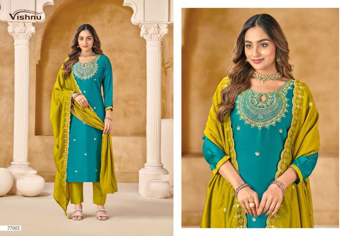 Vishnu Nazariya Silk Salwar Suit Catalog 12 Pcs (8) Vishnu Nazariya Silk Salwar Suit Catalog 12 Pcs - Image 9