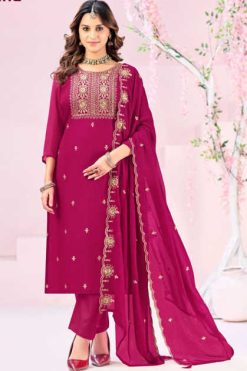 Vishnu Rubeena Chiffon Salwar Suit Catalog 12 Pcs