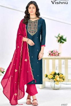 Vishnu Turkish Silk Salwar Suit Catalog 12 Pcs