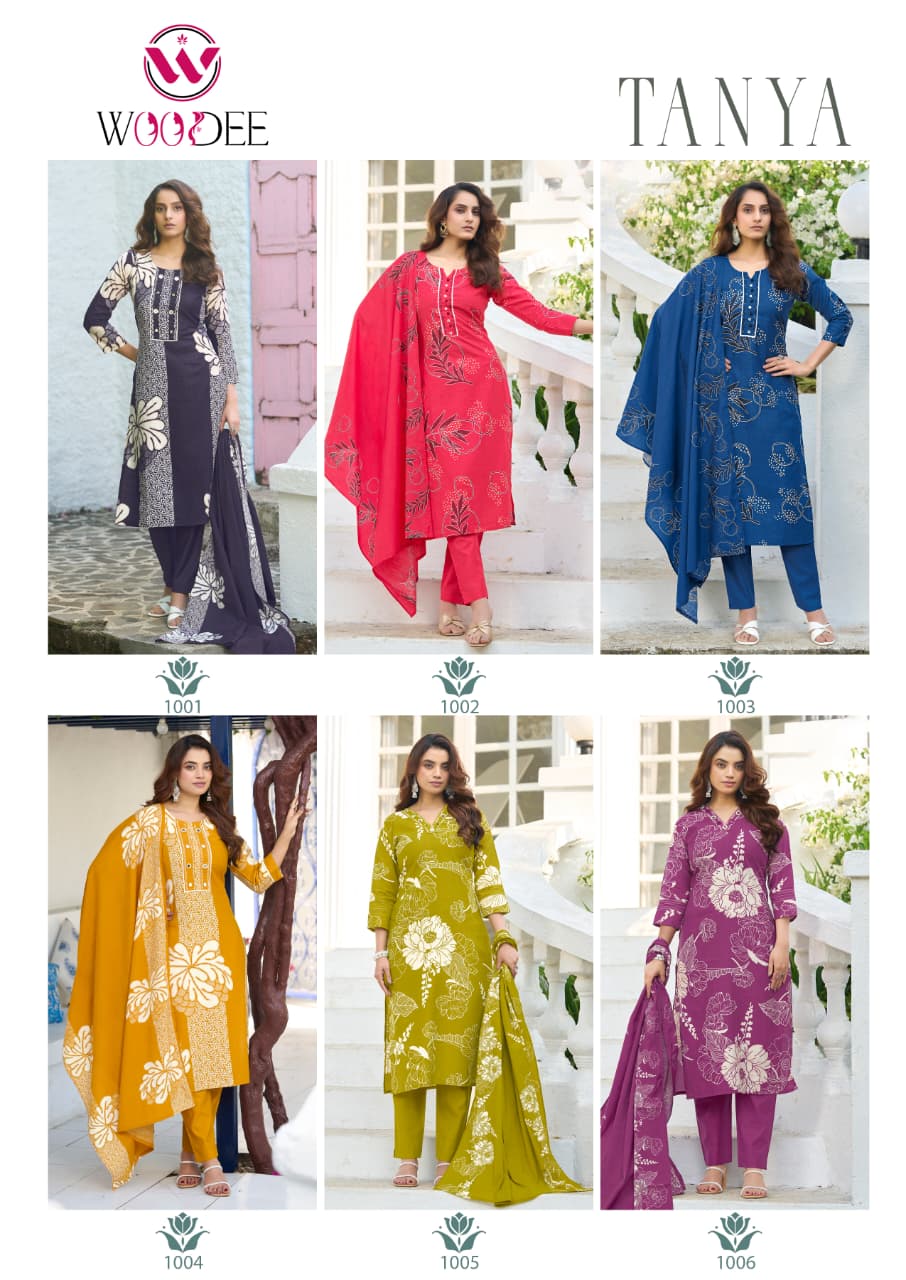 Woodee Tanya Kurti with Dupatta Bottom Viscose Catalog 6 Pcs (10) Woodee Tanya Kurti with Dupatta Bottom Viscose Catalog 6 Pcs - Image 10