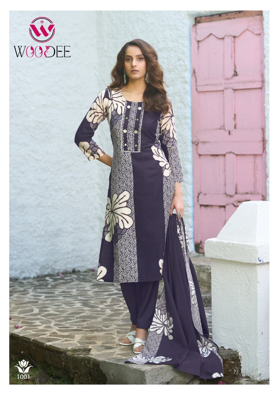 Woodee Tanya Kurti with Dupatta Bottom Viscose Catalog 6 Pcs (5) Woodee Tanya Kurti with Dupatta Bottom Viscose Catalog 6 Pcs - Image 5