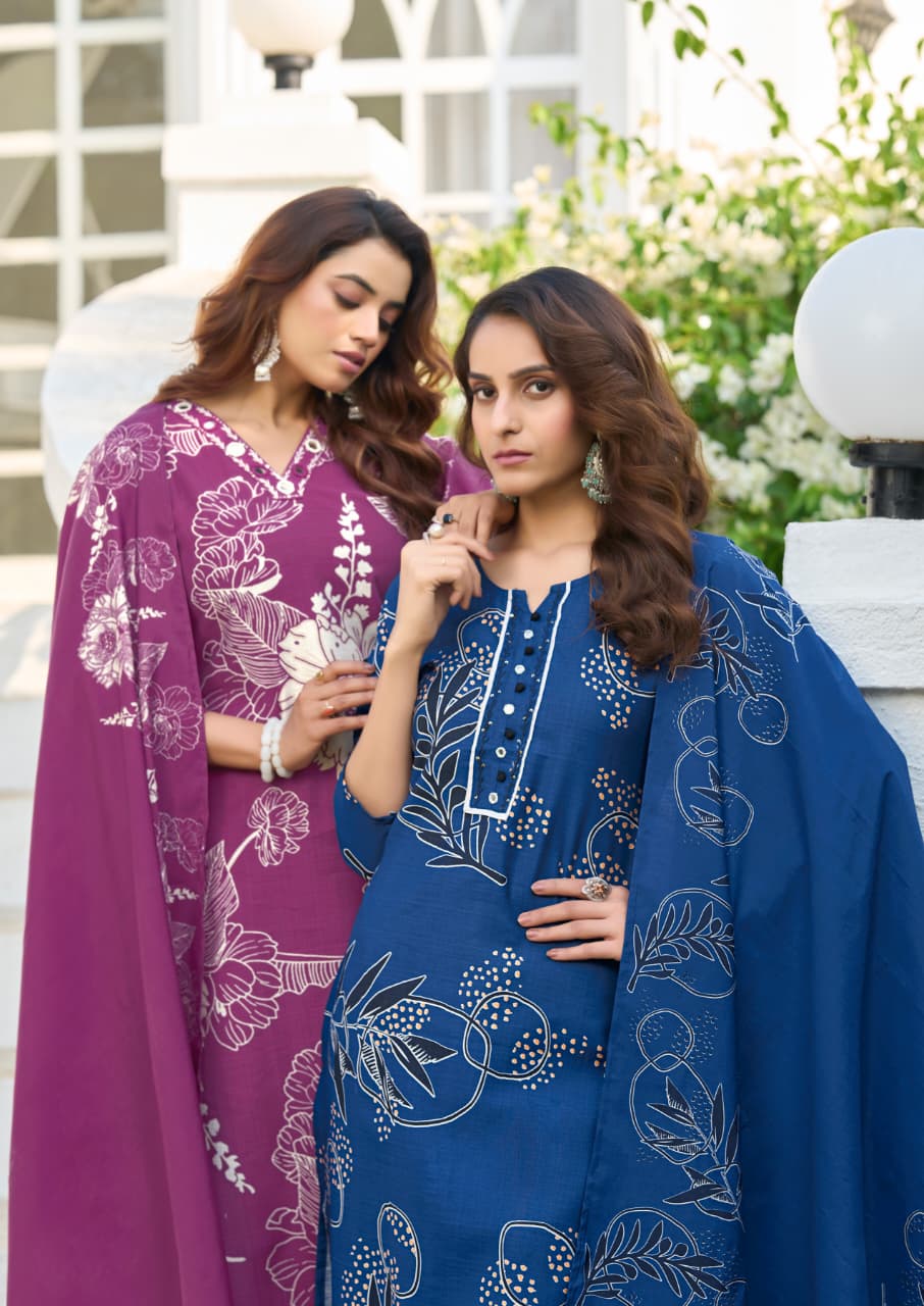 Woodee Tanya Kurti with Dupatta Bottom Viscose Catalog 6 Pcs (6) Woodee Tanya Kurti with Dupatta Bottom Viscose Catalog 6 Pcs - Image 6