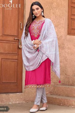 Wooglee Sagaai Vol 2 Kurti with Dupatta Bottom Viscose Catalog 6 Pcs