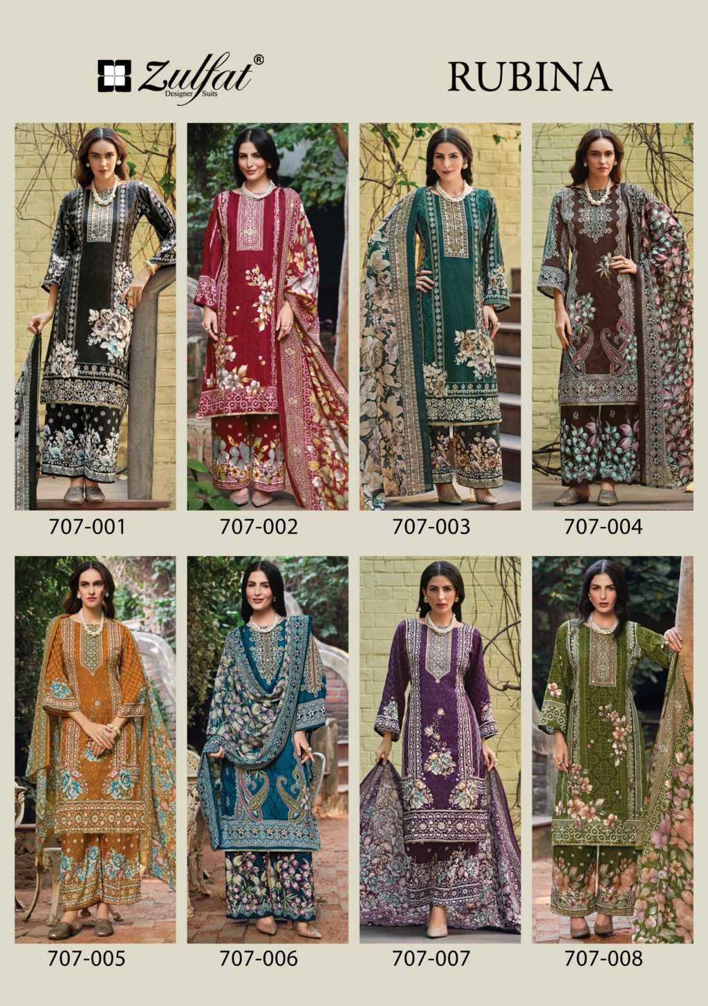 Zulfat Rubina by Belliza Rayon Salwar Suit Catalog 8 Pcs (14) Zulfat Rubina by Belliza Rayon Salwar Suit Catalog 8 Pcs - Image 15
