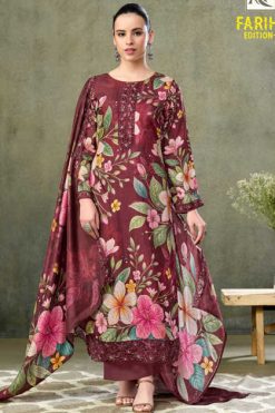 Alok Fariha Vol 6 Muslin Salwar Suit Catalog 8 Pcs