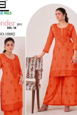 Blue Hills Wonder Pro Vol 10 Kurti with Palazzo Rayon Catalog 4 Pcs