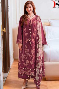 Deepsy Ombre Starlet DN 1611 A-D Chiffon Cotton Salwar Suit Catalog 4 Pcs
