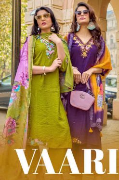 Kadlee Vaari Viscose Kurti with Dupatta Bottom Catalog 4 Pcs