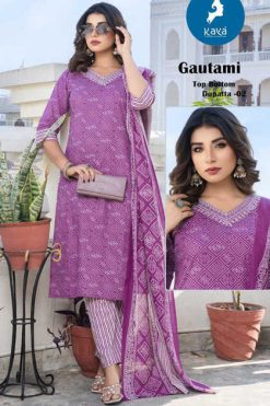 Kaya Gautami Cotton Readymade Salwar Suit Catalog 6 Pcs
