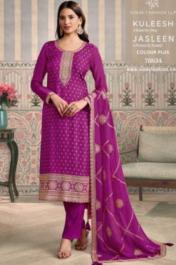 Kuleesh Jasleen Colour Plus by Vinay Silk Salwar Suit Catalog 4 Pcs