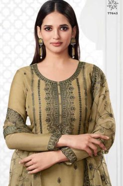 Kuleesh Saahi by Vinay Organza Salwar Suit Catalog 4 Pcs