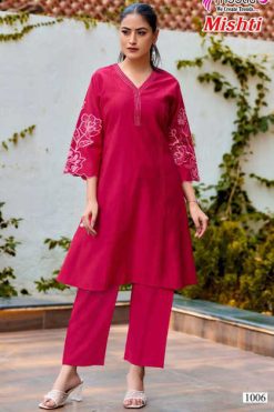 Mystic9 Mishti Vol 1 Kurti with Bottom Fancy Catalog 8 Pcs