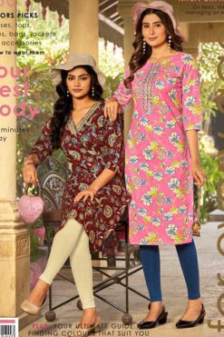 Passion Tree Pahel Vol 2 Cotton Kurti Catalog 10 Pcs