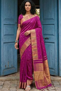 Astita Kanchipuram Silk Saree Sari Catalog 6 Pcs