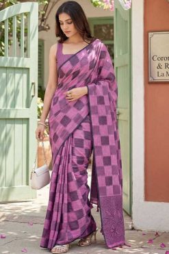 Astita Vanya Linen Cotton Saree Sari Catalog 6 Pcs