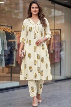 Blue Hills Princess Cut Vol 1 Rayon Kurti with Bottom Catalog 2 Pcs