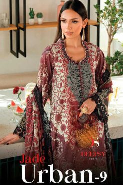 Deepsy Jade Urban Vol 9 Chiffon Cotton Salwar Suit Catalog 8 Pcs