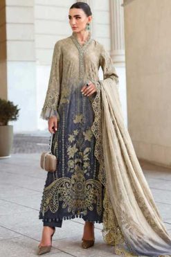 Deepsy Maria B Premium Embroidered DN 1831 E-I Chiffon Cotton Salwar Suit Catalog 5 Pcs