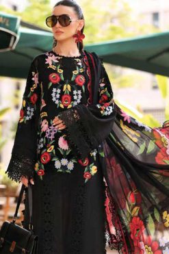 Deepsy Maria B Premium Embroidered Vol 3 Chiffon Cotton Salwar Suit Catalog 6 Pcs