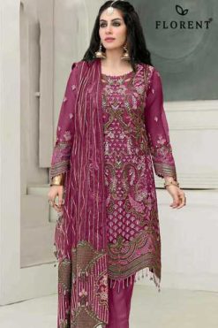 Florent DN 1063 A-D Chiffon Salwar Suit Catalog 5 Pcs