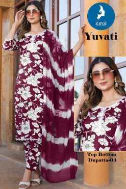 Kaya Yuvati Rayon Readymade Salwar Suit Catalog 6 Pcs