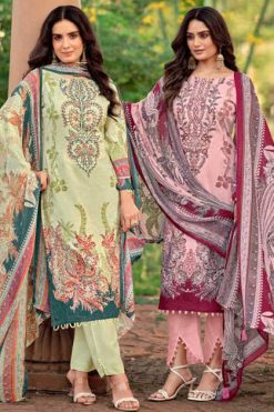 Levisha Muskan Vol 3 Chiffon Cotton Salwar Suit Catalog 6 Pcs