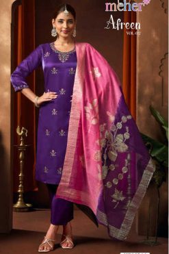 Meher Afreen Vol 2 Fancy Kurti with Dupatta Bottom Catalog 6 Pcs