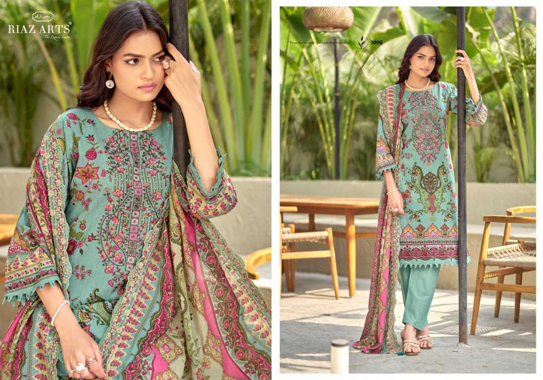 Riaz Arts Bin Saeed by Mumtaz Arts Cotton Salwar Suit Catalog 6 Pcs (10) Riaz Arts Bin Saeed by Mumtaz Arts Cotton Salwar Suit Catalog 6 Pcs - Image 11