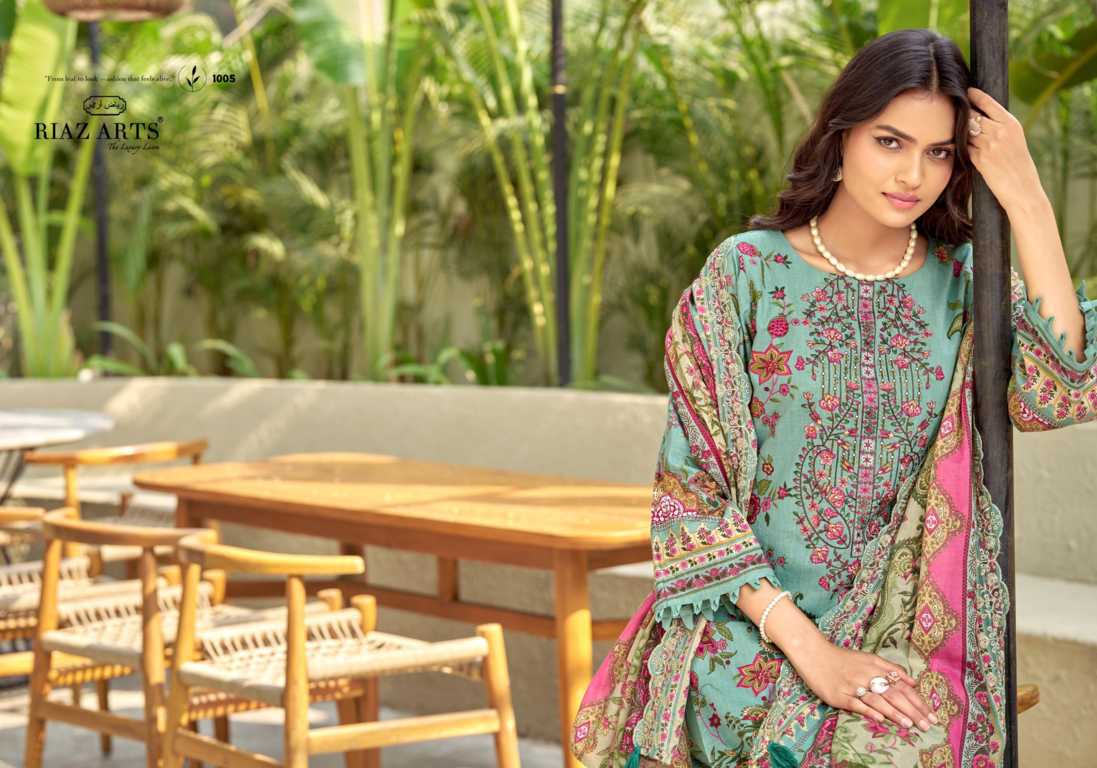 Riaz Arts Bin Saeed by Mumtaz Arts Cotton Salwar Suit Catalog 6 Pcs (11) Riaz Arts Bin Saeed by Mumtaz Arts Cotton Salwar Suit Catalog 6 Pcs - Image 12