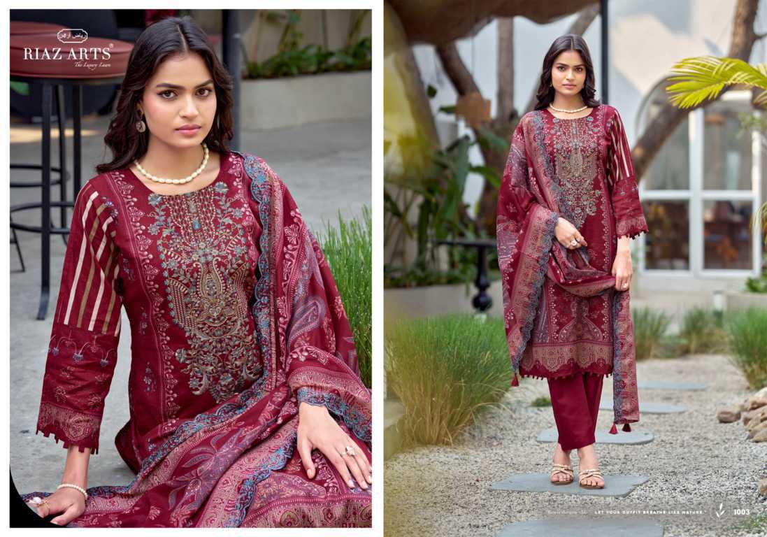 Riaz Arts Bin Saeed by Mumtaz Arts Cotton Salwar Suit Catalog 6 Pcs (6) Riaz Arts Bin Saeed by Mumtaz Arts Cotton Salwar Suit Catalog 6 Pcs - Image 7