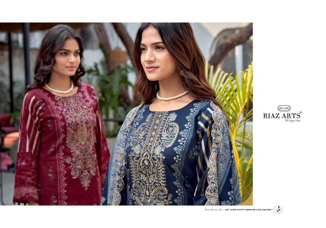 Riaz Arts Bin Saeed by Mumtaz Arts Cotton Salwar Suit Catalog 6 Pcs (7) Riaz Arts Bin Saeed by Mumtaz Arts Cotton Salwar Suit Catalog 6 Pcs - Image 8