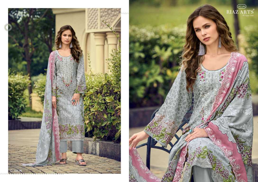 Riaz Arts Himsa by Mumtaz Arts Cotton Salwar Suit Catalog 8 Pcs (8) Riaz Arts Himsa by Mumtaz Arts Cotton Salwar Suit Catalog 8 Pcs - Image 9