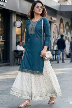 SF Madhvi Vol 2 Rayon Kurti with Skirt Catalog 6 Pcs