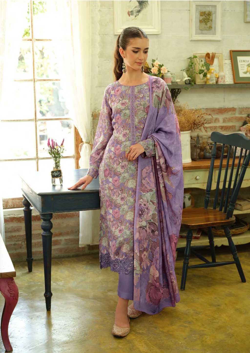 The Heritage Shop Paasha Cotton Salwar Suit Catalog 4 Pcs (2) The Heritage Shop Paasha Cotton Salwar Suit Catalog 4 Pcs - Image 3