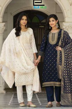 Blue Hills Miss India Vol 5 Kurti with Dupatta Bottom Rayon Catalog 6 Pcs