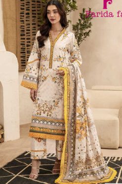Flora Fab Ramsha Heavy Luxury Lawn Collection Vol 7 Salwar Suit Catalog 6 Pcs