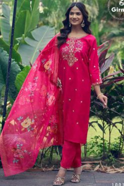 Girnar Dhvani Vol 1 Kurti with Dupatta Bottom Silk Catalog 8 Pcs