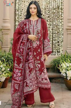 Shree Fabs Kahf Premium Luxury Lawn Collection Vol 3 Chiffon Cotton Salwar Suit Catalog 6 Pcs
