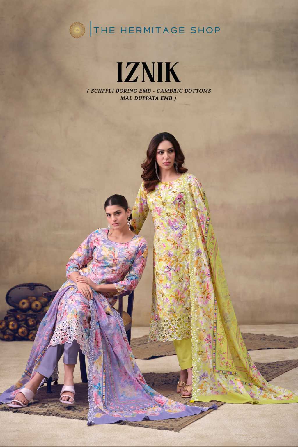 The Heritage Shop Iznik Cotton Salwar Suit Catalog 4 Pcs (10) The Heritage Shop Iznik Cotton Salwar Suit Catalog 4 Pcs - Image 11