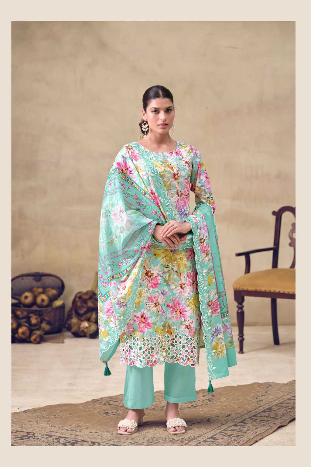 The Heritage Shop Iznik Cotton Salwar Suit Catalog 4 Pcs (15) The Heritage Shop Iznik Cotton Salwar Suit Catalog 4 Pcs - Image 16