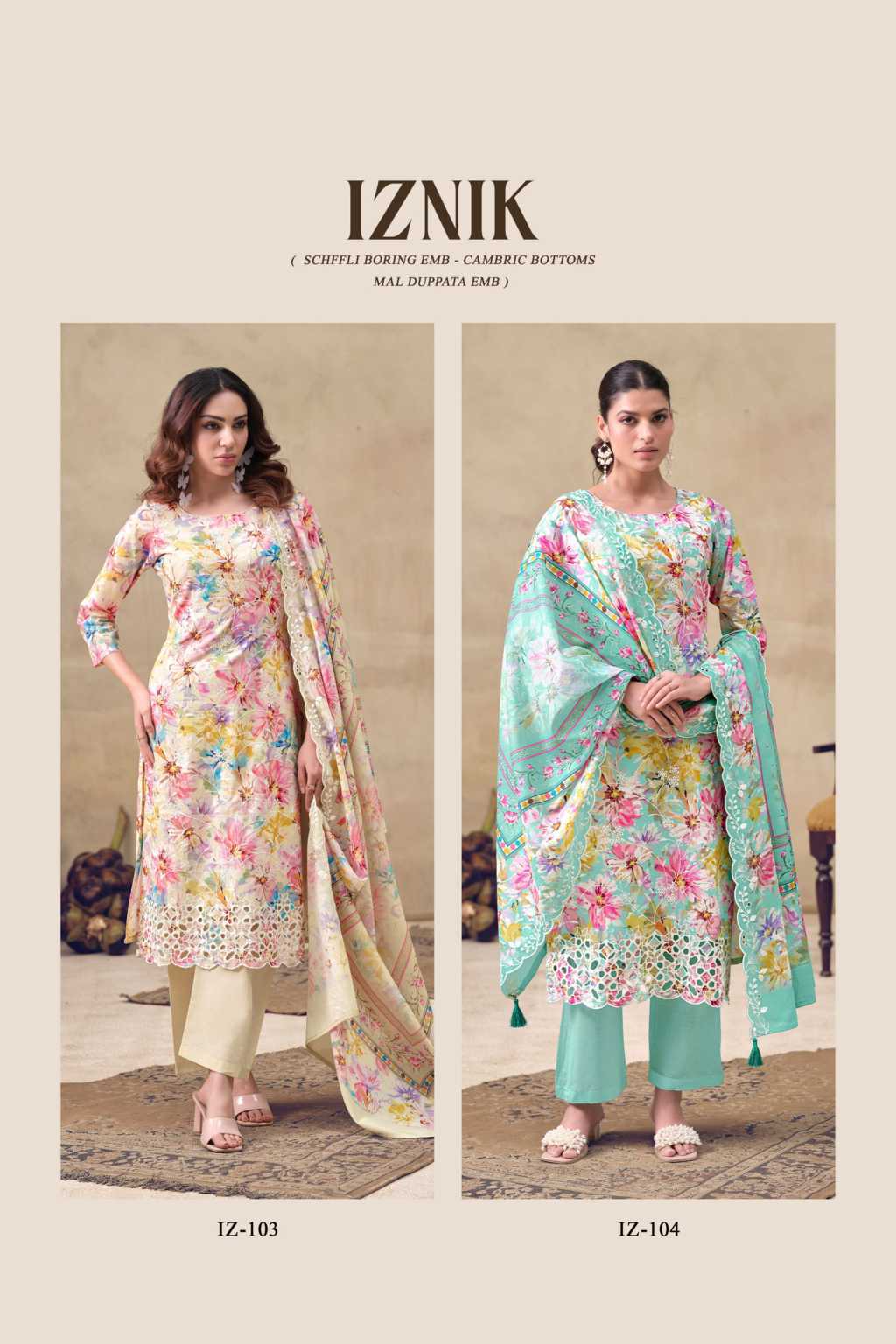 The Heritage Shop Iznik Cotton Salwar Suit Catalog 4 Pcs (23) The Heritage Shop Iznik Cotton Salwar Suit Catalog 4 Pcs - Image 24
