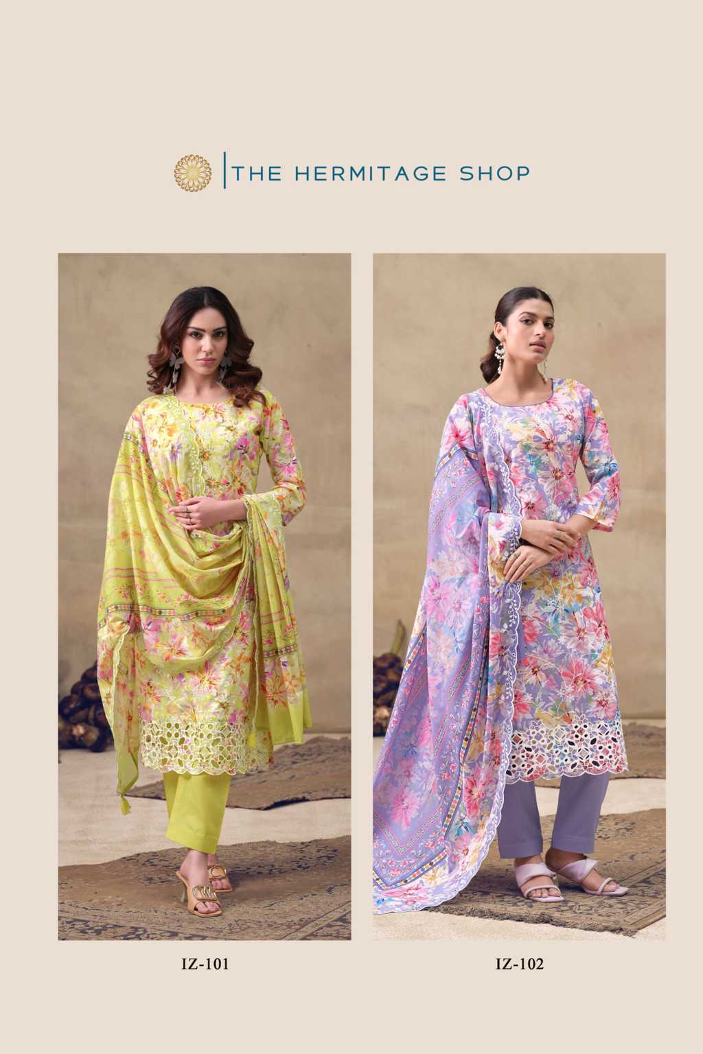 The Heritage Shop Iznik Cotton Salwar Suit Catalog 4 Pcs (24) The Heritage Shop Iznik Cotton Salwar Suit Catalog 4 Pcs - Image 25